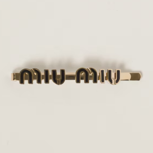 Enameled metal hair clip