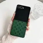 Louis Vuitton Monogram Leather Flip Case for Samsung Galaxy ZFlip 7 & 6 – Slim, Stylish & Protective
